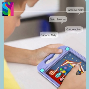 SY Kids Toy Mê Cung Cán Bóng Đồ Chơi Giáo Dục Trò Chơi Cầm Tay Trẻ Em Mê Cung Bằng Nhựa Cân Bằng Trò Chơi Thẻ Câu Chuyện Hai Mặt - Product Image 5