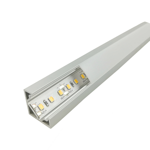 <span class=keywords><strong>PMMA</strong></span>/PC Nắp Khuếch Tán Led Dải Chiếu Sáng LED Đùn Định Hình Cho Góc Góc Nhôm Rãnh Nhôm Led Ẩn 45 Độ - Product Image 3