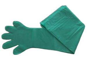 Gants en latex jaune clair pour procédures domestiques, extra longs, jusqu'aux coudes, jusqu'aux épaules, chlorés - Product Image 2