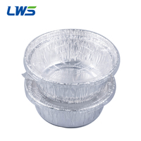 Moules à gâteaux jetables en aluminium avec couvercles Tasse de cuisson bon marché pour cupcake et tarte aux œufs Excellent conteneur