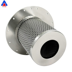 Huahang Manufacturer High Efficiency Metal End <b>Cap</b> Industrial Custom Sintered Felt Air <b>Dust</b> Collection Filter Cartridge - Product Image 5