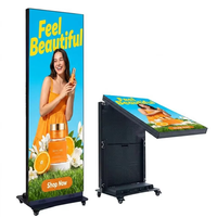 Schermo LED P2.5 Pieghevole per Interni con Controllo WiFi, Display a Poster LED Pieghevole per Negozi al Dettaglio