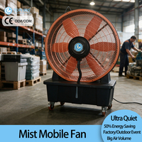 Ventilateur mobile en plastique en gros avec réservoir de grande capacité et assurance qualité CE