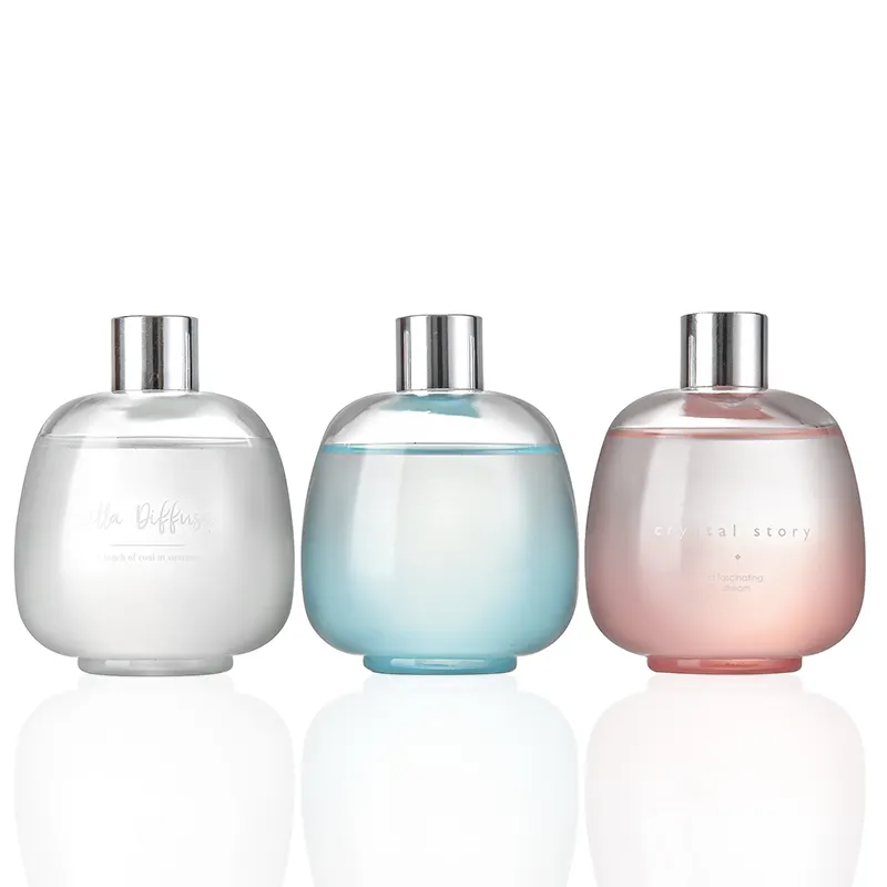 Bouteille en verre vide parfumée avec Logo personnalisé, diffuseur de roseaux d'aromathérapie, nouvelle conception