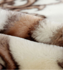 Coperta Raschel stile per l'inverno caldo peluche pesante Logo personalizzato tessuto 100% poliestere coperta moderna Super morbida brillante senza fine - Product Image 6
