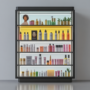 Keway, tienda multicapa, góndola, MDF, estante de exhibición de cosméticos, estantería de exhibición de supermercado, estante de madera, mesa de exhibición promocional - Product Image 5