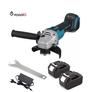Podofo 125mm M14 Meuleuse d'angle électrique sans balais 10000 tr/min au lithium, outil électrique portable avec interrupteur à gâchette pour bricolage, machine de découpe ODM - Product Image 1