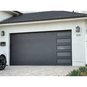 La <span class=keywords><strong>porte</strong></span> plate noire et blanche gris foncé <span class=keywords><strong>de</strong></span> <span class=keywords><strong>garage</strong></span> <span class=keywords><strong>de</strong></span> <span class=keywords><strong>RAL</strong></span> <span class=keywords><strong>7016</strong></span> lambrisse la surface finie <span class=keywords><strong>de</strong></span> panneau <span class=keywords><strong>de</strong></span> <span class=keywords><strong>porte</strong></span> industriel sectionnel en acier - Product Image 5