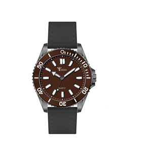 Montre de sport pour homme inspirée de la plongée, avec boîtier en alliage, verre de 5 mm d'épaisseur, cadran en verre, mouvement à quartz, bracelet en cuir pour usage quotidien et extérieur - Product Image 4