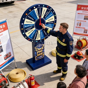 Accesorios para Puesto de Carnaval, <span class=keywords><strong>Rueda</strong></span> <span class=keywords><strong>Giratoria</strong></span> Eléctrica para Sorteo de Lotería, <span class=keywords><strong>Rueda</strong></span> de la Fortuna Digital con Luces - Product Image 5