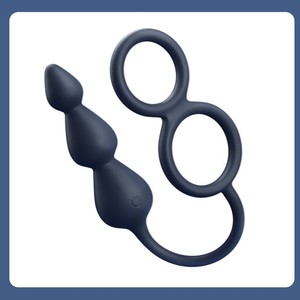 Male masturbation anal plug <b>vibrating</b> pull beads double lock semen <b>remote</b> <b>control</b> prostate anal massager - Product Image 4