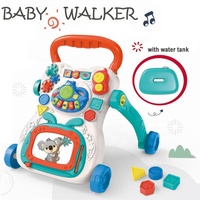 Trotteur d'apprentissage pour bébé, poussette musicale simple, trotteur évolutif, jouets pour bébé