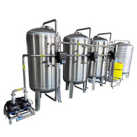 Machine de purification d'eau industrielle à grande échelle, équipement de filtrage, filtre à sable, filtre à charbon, adoucisseur, système uv