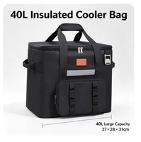 Sac isotherme imperméable de 40 L, sac isotherme souple, sac thermique pour la pêche, le camping, la randonnée, la plage, le pique-nique, les voyages