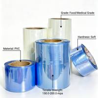 Films plastiques PVC, film rétractable transparent en polychlorure de vinyle, impression de logo personnalisée, fourniture directe d'usine