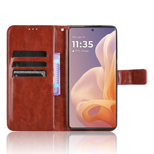 Funda Cartera para Moto G85 <span class=keywords><strong>5G</strong></span>, Funda Protectora para Teléfono Móvil con Tapa Magnética y Soporte para Tarjetas de Cuero PU Vintage para <span class=keywords><strong>Motorola</strong></span> S50 Neo G85 <span class=keywords><strong>5G</strong></span> - Product Image 3