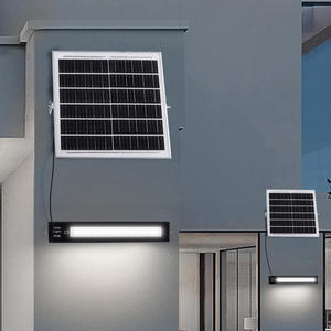 Nueva Lámpara de <span class=keywords><strong>Pared</strong></span> LED para Exteriores de 10W, Aluminio, IP68, Impermeable, Control Remoto <span class=keywords><strong>Solar</strong></span>, Regulable, con Haz de Luz Variable, para Jardín y Patio - Product Image 1