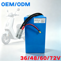 Pack de batteries au lithium personnalisé OEM avec pochette souple, cellules NMC 72V 50Ah 60Ah 80Ah 100Ah pour moto électrique avec BMS intégré