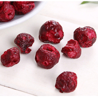 Gefreeze-dried zoete kersen in bulkverpakking, gesneden, geconserveerd, zure smaak, FD fruit, vergelijkbaar met Goji-vijgen, gedroogd voedsel