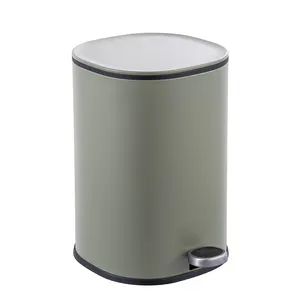 5L Soft Close Lid Stainless Steel Pedal Product Manufacturers Round Trash Can