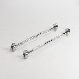 <span class=keywords><strong>Barre</strong></span> de musculation droite chromée de haute qualité pour entraînement fitness, usage commercial et domestique - Product Image 1