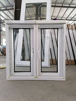 Ventanas de PVC Abatibles con Doble Acristalamiento, Aislamiento Térmico y Resistencia al Viento, Material UPVC, Personalizadas