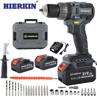 HIERKIN Outils de travail professionnels, chargeur de batterie au lithium, moteur électrique, machine 135N. Perceuse à glace électrique à couple élevé