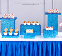 Support de buffet pliable en acrylique pour desserts et gâteaux, idéal pour la restauration, les hôtels, les restaurants et les mariages