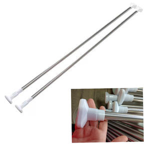 110-200cm Dünnrohr-Dusch stangen mit einziehbarem Vorhang Kostenlose Stanz kleidung Trocknen Ausziehbare Vorhangs tange - Product Image 2