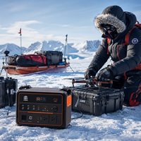 Station d'alimentation portable 3000 - Utilisation par temps froid jusqu'à -40°C - Cellule à combustible au méthanol direct 60W - Solution d'alimentation hors réseau - Onde sinusoïdale pure - Port RV