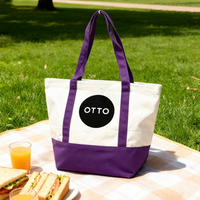 Sac fourre-tout en toile uni avec poche à l'intérieur, pour le Shopping, en coton bio, étanche, réutilisable, très résistant