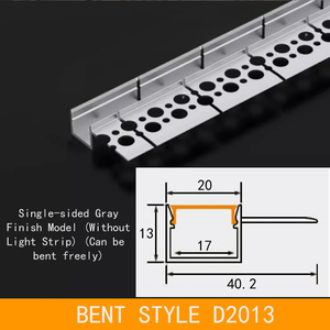 Lõm cong nhôm <span class=keywords><strong>Led</strong></span> hồ sơ với vách thạch cao Silicone Bìa uốn cong nhôm hồ sơ cho <span class=keywords><strong>LED</strong></span> Strip phụ kiện chiếu sáng - Product Image 4