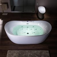 Baignoires intelligentes en acrylique pour hôtel, vente en gros, pour salle de bain, maison, villa, double personne, thermostatiques, avec massage