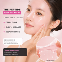 Masque facial bio-collagène végétalien, sans cruauté, hydratant, apaisant, anti-âge et éclaircissant, à base d'hexapeptides, format échantillon, pour tous types de peaux, marque privée