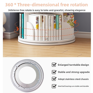 Tủ xoay 360 ° cho phòng khách: tiết kiệm không gian tuyệt vời cho gia đình & học tập - Product Image 4