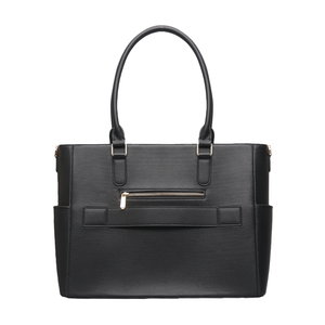 Sac de travail pour <span class=keywords><strong>femme</strong></span> en <span class=keywords><strong>cuir</strong></span> PU grainé avec logo personnalisé classique, grand sac pour ordinateur portable, bonne quincaillerie, sac pour <span class=keywords><strong>femme</strong></span> - Product Image 2