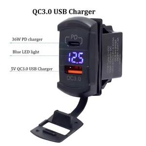 Chargeurs USB 12-24V pour bus et voiture, prise de type C PD QC3.0 30W à charge rapide, pour sièges de <span class=keywords><strong>train</strong></span>, tramway et bus, approvisionnement direct usine en gros - Product Image 2