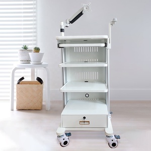 Chariot de chariot d'instrument chirurgical d'appareils médicaux chariot de poste de travail mobile d'<span class=keywords><strong>endoscope</strong></span> de plate-forme de stockage de 4 couches - Product Image 2