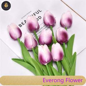 All'ingrosso tulipano artificiale matrimonio decorazione della festa vera e propria di seta fiori finti tulipani - Product Image 3