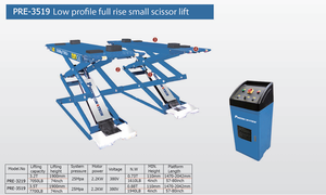 Plateforme élévatrice à ciseaux portable Precision4tech, capacité 3,2T, élévateur hydraulique pour voitures <span class=keywords><strong>avec</strong></span> installation au sol et rampe - Product Image 2