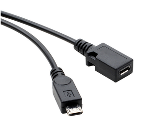 สายชาร์จกล้อง OTG ความเร็วสูงแบบ USB-A ตัวเมีย เป็น 2 พอร์ต Micro USB ตัวผู้/ตัวเมีย - Product Image 3