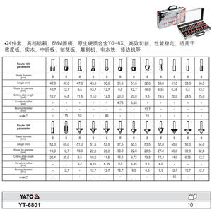 Jeu de fraises Eertuo 24 pièces en carbure cémenté pour centre d'usinage CNC et usage domestique - Product Image 2