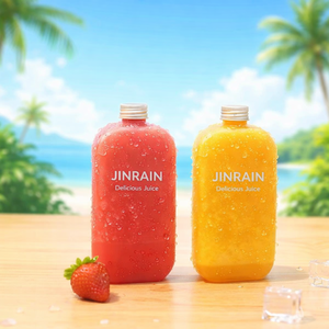 Botellas <span class=keywords><strong>de</strong></span> Plástico Reciclables y Personalizables al por Mayor <span class=keywords><strong>de</strong></span> 350 ml y 400 ml para Jugos, Té con Leche y Bebidas, con Tapas <span class=keywords><strong>de</strong></span> Rosca - Product Image 1