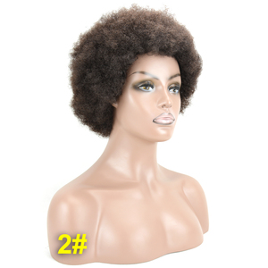 Perruque Courte Frisée Afro Naturelle et Volumineuse avec Frange, Fibre Thermorésistante, Densité 150% pour Femmes Noires – Idéale pour les Fêtes - Product Image 3