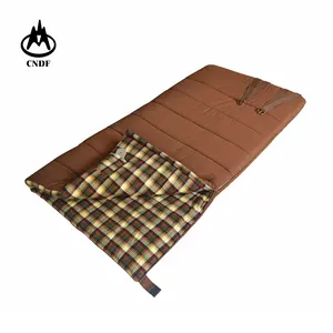 high quality big size 6.6kg waterproof cotton canvas sleeping bag warm and comfortable for cold weather desert camping hunting