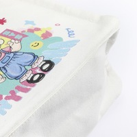 Sac fourre-tout en toile personnalisé avec logo imprimé, épais, pour étudiants, shopping, cadeau, été-automne, avec fermeture à fermoir