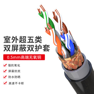 Cat 5e Outdoor Sftp Shielded Network <b>Cable</b> Copper Stranded 8 Conductor For <b>Communication</b> Use - Product Image 4