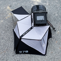 Vente en gros personnalisable 2M/2.5M XL auvent tente véhicule autoportant 270 degrés voiture auvent abri parois latérales pour 4x4 tout-terrain