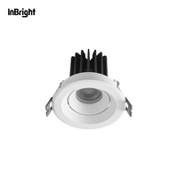 Projecteur industriel de Downlight de LED COB 8W 10W 15W 25W corps en aluminium léger réglable de lampe pour l'usage d'hôtel