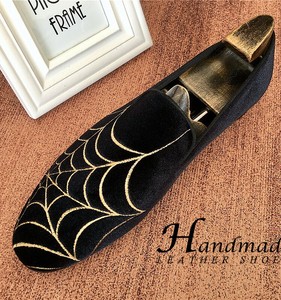Leather shoes <b>man</b> - High-end style. One-piece new <b>velvet</b> breathable foot cover <b>loafers</b> for business attire shoes - Product Image 2